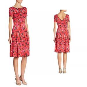 ST.JOHN COLLECTION NWT Indian Rose blister Jacquard dress size 10